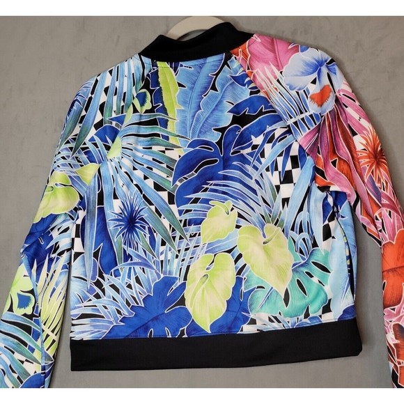 Nike Jacket Women's Medium Full Zip Floral Colorful Activewear AR2220-010 EUC! - Picture 10 of 15